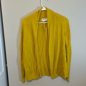old navy mustard cardigan